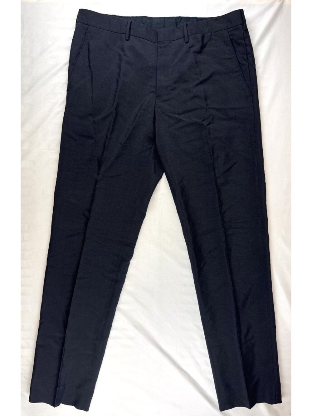 Prada Men Navy Mohair Wool Blend Dress Trouser Pant Size 52 IT 36US